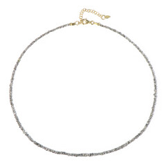 Collier en argent et Diamant couleur argent