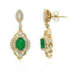 Boucles d'oreilles en or et Emeraude de Zambie (CIRARI)