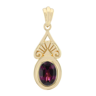 Pendentif en argent et Rhodolite de la Vallée du Rift (Remy Rotenier)
