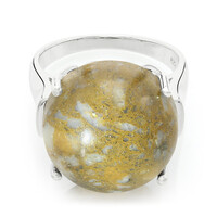 Bague en argent et Quartz Dinosaure