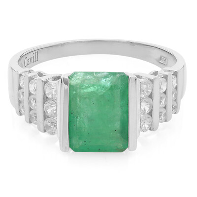 Bague en argent et Emeraude de Bahia