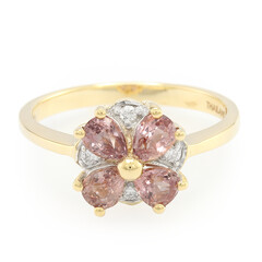 Bague en or et Saphir Padparadscha non chauffé (AMAYANI)