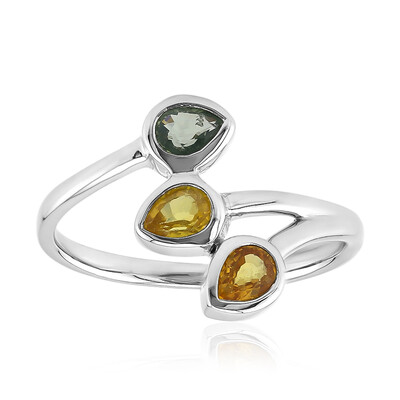 Bague en argent et Saphir