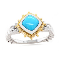 Bague en argent et Turquoise Sleeping Beauty (Dallas Prince Designs)