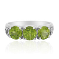 Bague en argent et Péridot