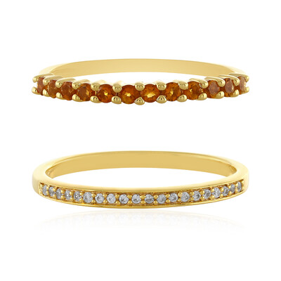 Bague en argent et Citrine