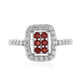 Bague en argent et Rubis de Tanzanie (Adela Silber)