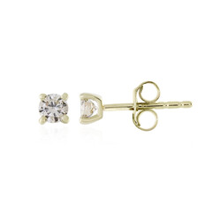 Boucles d'oreilles en or et VS2 Diamant Brun