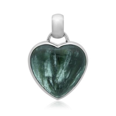 Pendentif en argent et Séraphinite