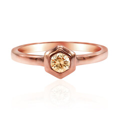 Bague en or et Diamant rose de France SI1 d'Argyle 