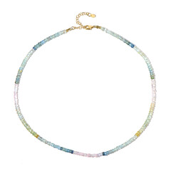 Collier en argent et Béryl fantaisie
