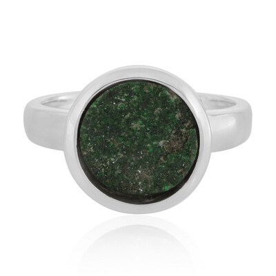 Bague en argent et Uvarovite