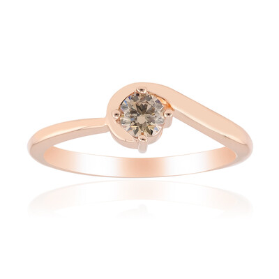 Bague en or et Diamant rose de France VS1 d'Argyle (Annette)