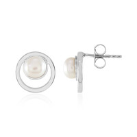 Boucles d'oreilles en argent et Perle de culture d'eau douce