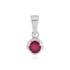 Pendentif en argent et Rubis de Madagascar