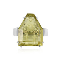 Bague en argent et Quartz citron