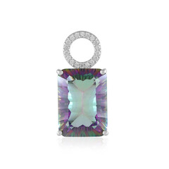 Pendentif en argent et Quartz mystique