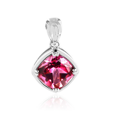 Pendentif en argent et Topaze rose