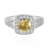 Bague en argent et Citrine