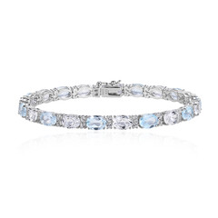 Bracelet en argent et Topaze bleu ciel