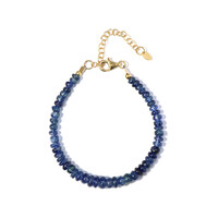 Bracelet en argent et Kyanite du Népal