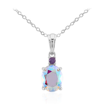 Collier en argent et Quartz Rayon de Lune