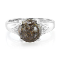Bague en argent et Quartz Dinosaure