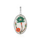 Pendentif en argent et Marbre blanc