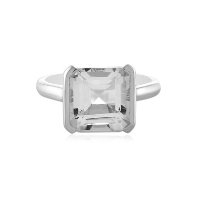 Bague en argent et Quartz blanc