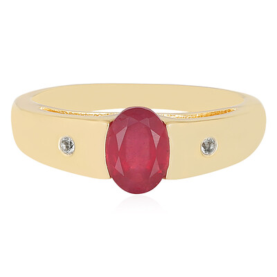 Bague en argent et Rubis de Madagascar