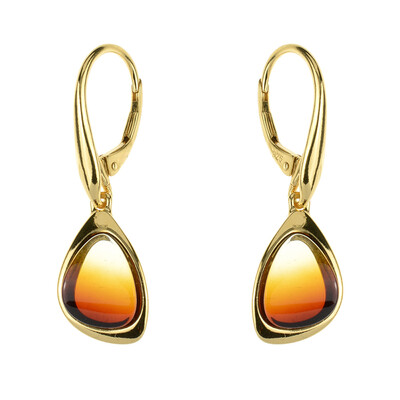 Boucles d'oreilles en argent et Ambre baltique (dagen)
