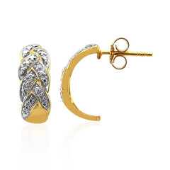 Boucles d'oreilles en argent et Diamant I2 (I)