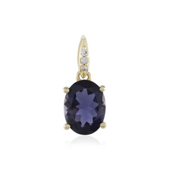 Pendentif en or et Iolite