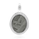 Pendentif en argent et Météorite d'Alétaï