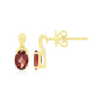Boucles d'oreilles en or et Grenat du Mozambique