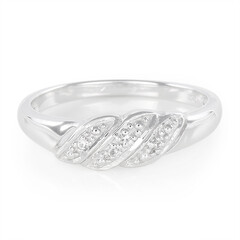 Bague en argent et Topaze blanche
