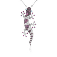 Collier en argent et Topaze bleu Suisse (Dallas Prince Designs)