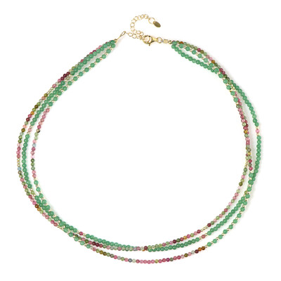 Collier en argent et Aventurine verte (Riya)