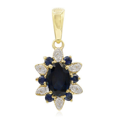 Pendentif en or et Saphir bleu