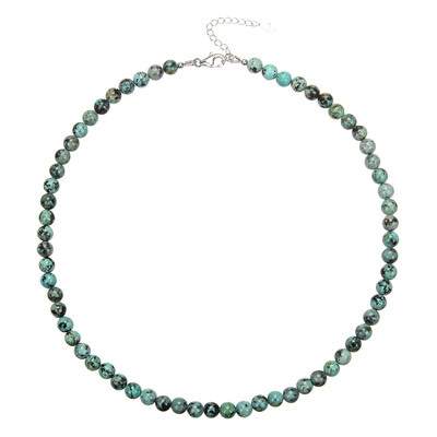 Collier en argent et Chrysocolle