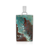 Pendentif en argent et Agate plume de Java (Bali Barong)