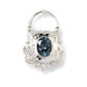 Pendentif en or et Topaze bleu de Londres (Dallas Prince Designs)