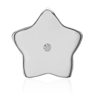 Charm en argent et Diamant SI1 (G) (Annette)