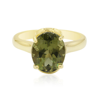 Bague en or et Apatite de Fort Dauphin (Tenner Diniz)