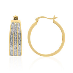 Boucles d'oreilles en argent et Diamant I3 (I)