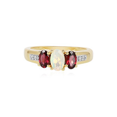 Bague en argent et Opale Welo