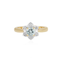 Bague en argent et Aigue-marine