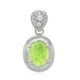 Pendentif en argent et Chrysoprase impériale
