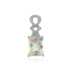 Pendentif en argent et Topaze Rayon de Lune