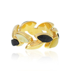 Bague en argent et Ambre baltique